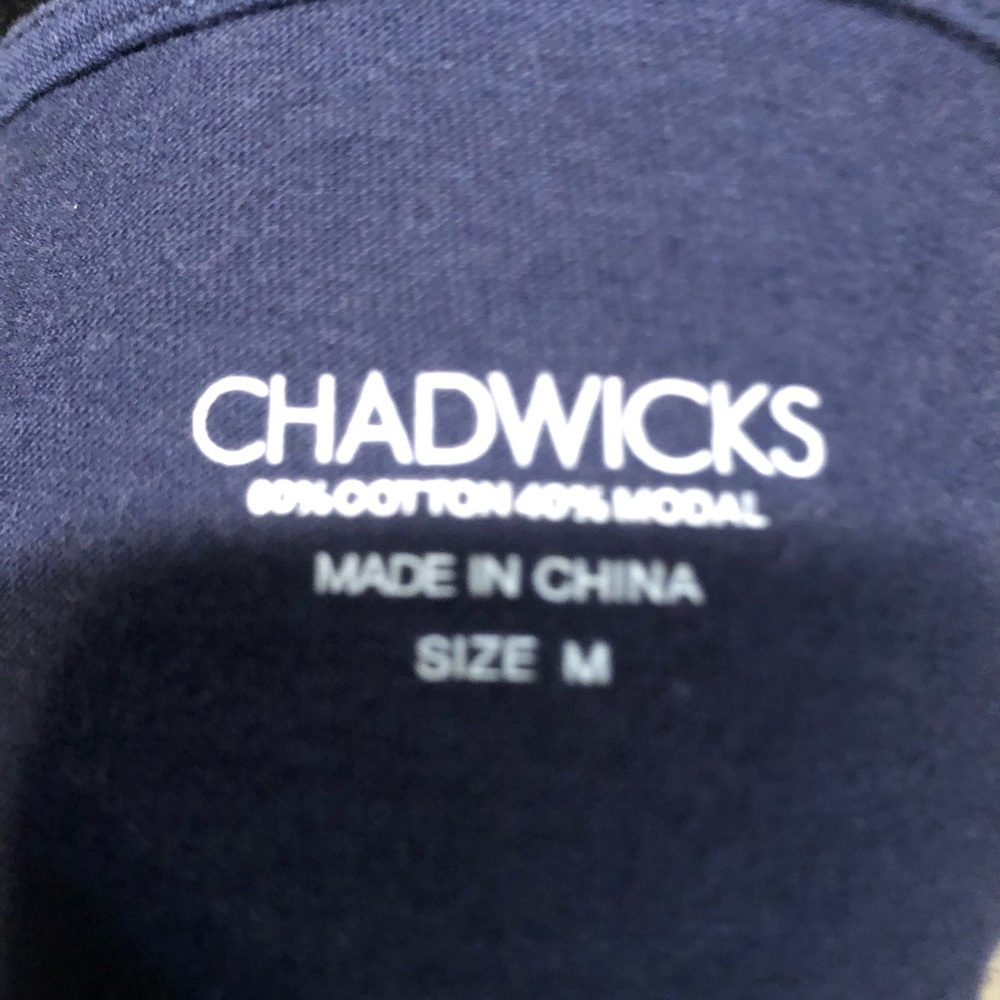 CHADWICKS NAVY TOP SIZE M - Picture 5 of 7